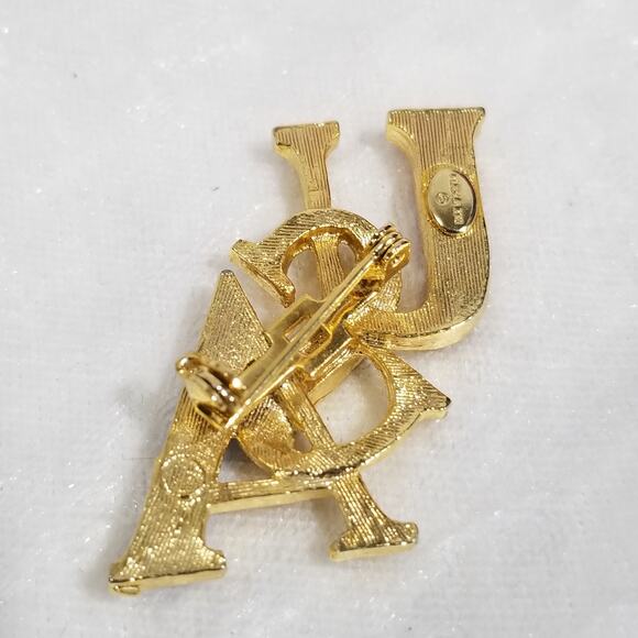 Alex and Ani gold tone USA pin red white blue stones 1.1427 - Picture 4 of 7